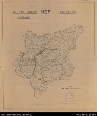 Papua New Guinea, Malaria Service Kundiawa Project 18B, 1965, 1:63 360