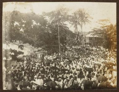 Crowd at an unidentified event. From the album: Samoa