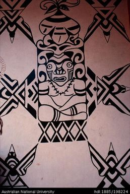 New Caledonia - Cultural Centre - black and white art