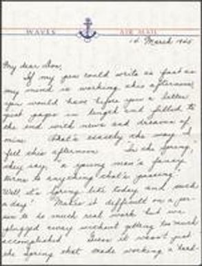 Letter from Marie Cody to Don