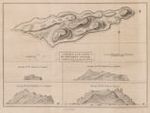 18th Century, Pitcairn Island; A Chart and Views of Pitcairn's Island.