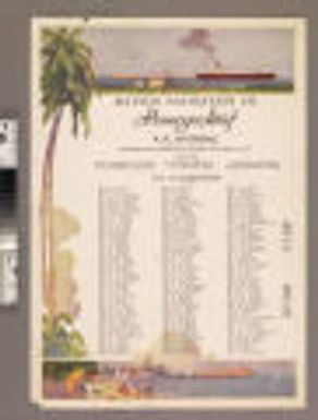 Passenger list : S. S. "Matsonia"