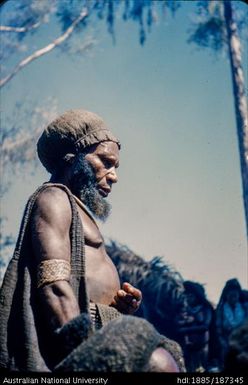 Man watching pork distribution