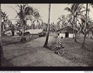 MILNE BAY, PAPUA. 1942-10. BUILDINGS OF THE 110 AUSTRALIAN CASUALTY CLEARING STATION NEAR HAGITA FORD. (DONOR 4TH MILITARY DISTRICT, KESWICK BARRACKS)