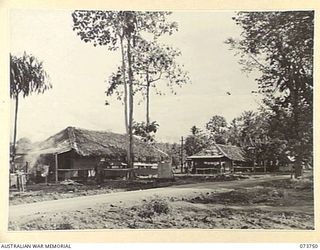 LAE, NEW GUINEA. 1944-06-07. THE D AND E OFFICERS' MESSES AT HEADQUARTERS NEW GUINEA FORCE