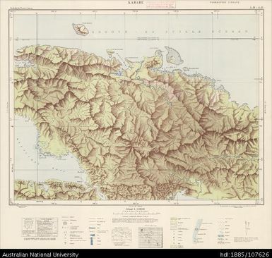 Indonesia, Western New Guinea, Kabare, Series: Nederlands-Nieuw-Guinea, Sheet 5-D & 4-D, 1957, 1:100 000