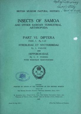 Insects of Samoa and other Samoan terrestrial arthropoda