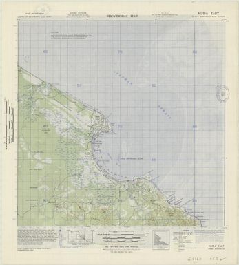 Provisional map, northeast New Guinea: Nubia East (Sheet Nubia East)