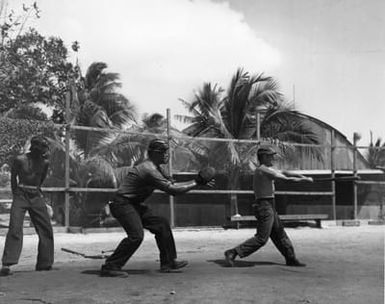 Playing Baseball at Camp Dealey