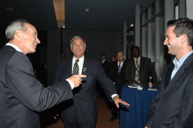 [Assignment: 48-DPA-07-13-08_SOI_K_Philly_Rec] Reception at Independence National Historical Park for attendees at the National Governors Association Centennial Meeting in Philadelphia, Pennsylvania. Secretary Dirk Kempthorne [and Independence National Historical Park Deputy Superintendent Darla Sidles delivered official remarks; and the Secretary conversed with fellow NGA attendees, among them Pennsylvanina Governor Edward Rendell, Vermont Governor James Douglas, Wyoming Governor Dave Freudenthal, Guam Governor Felix Camacho, former Tennessee Governor Don Sundquist, and former Michigan Governor John Engler.] [48-DPA-07-13-08_SOI_K_Philly_Rec_IOD_9347.JPG]