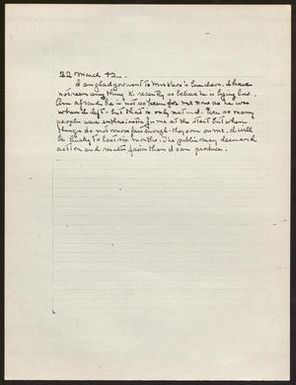 [Letter from Admiral Chester W. Nimitz - March 22, 1942]