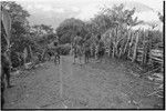 Tsembaga children play with small spears, near Rappaports' house