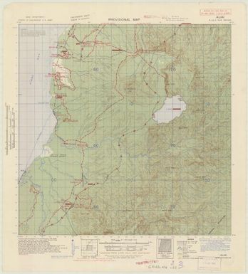 New Britain, provisional map (Aliai , overprinted)