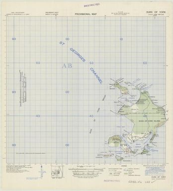 New Britain, provisional map (Duke of York)