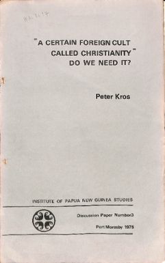 A certain foreign cult called Christianity - do we need it?