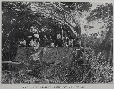 Fagi, an ancient tomb at Mua, Tonga