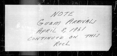 April 8, 1961 - January 31, 1962 (1 of 3)