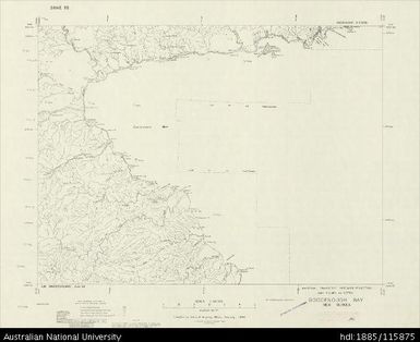 Papua New Guinea, Goodenough Bay, Provisional map, Sheet NMO-55-099, 1956, 1:63 360