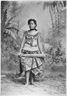 Portrait of young Samoan woman Suluafi Toomalatai
