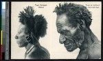 Indigenous woman and old man, Papua New Guinea, ca.1900-1930