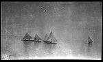 Kiribati canoes with sails