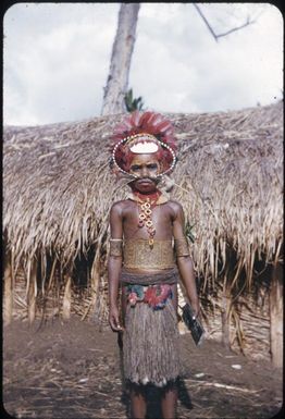 Decorated girls (1) : The Tengerap Clan Singsing, Wahgi Valley, Papua New Guinea, 1954 / Terence and Margaret Spencer