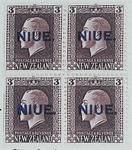 Stamps: New Zealand - Niue Three Pence