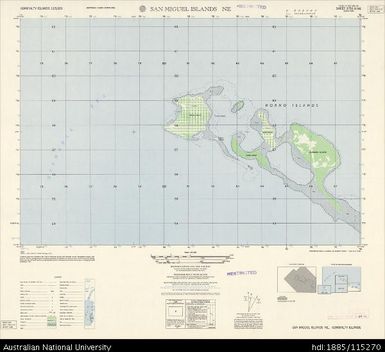 Papua New Guinea, Admiralty Islands, San Miguel Islands NE, Series: AMS T893, Sheet 3750 III NE, 1:25 000, 1958