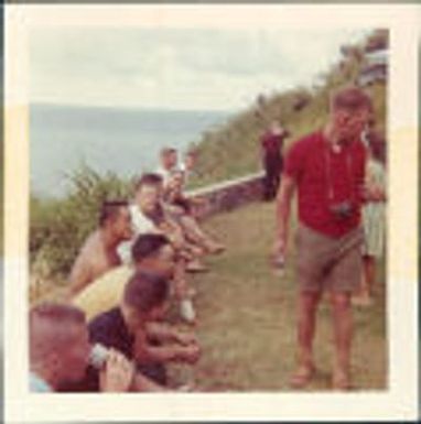 Party at Silliker's house, Kanehoke, Hawaii, 1963
