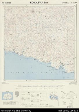 Fiji, Viti Levu, Korolevu Bay, Series: X754, Sheet 17, 1960, 1:50 000