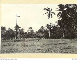 LAE, NEW GUINEA. 1944-03-25. ONE OF ADJOINING PHOTOGRAPHS SHOWING THE INTELLIGENCE BRANCH, G BRANCH, CAMP COMMANDANT'S CLERK'S OFFICE, CAMP COMMANDANT'S OFFICE, ASSISTANT ADJUTANT AND QUARTER ..