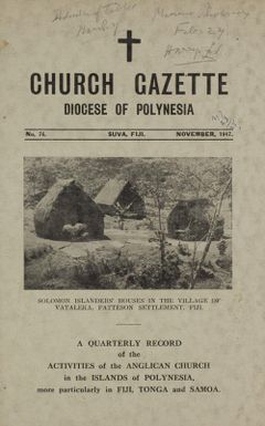 Church Gazette, Polynesia: November 1947