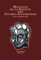 Bulletin de la Société des Études Océaniennes numéro 294