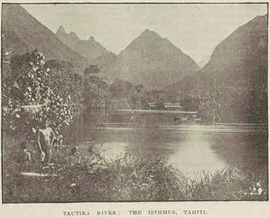Tautira River: the isthmus, Tahiti