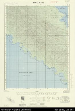 Solomon Islands, British Solomon Islands Protectorate, Santa Isabel, Series: X711, Sheet 7-158-16, 1969, 1:50 000