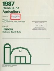 1987 census of agriculture, pt.13- Illinois