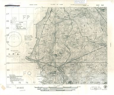 Island of Guam: Agat Bay - Special Air and Gunnery Target Map