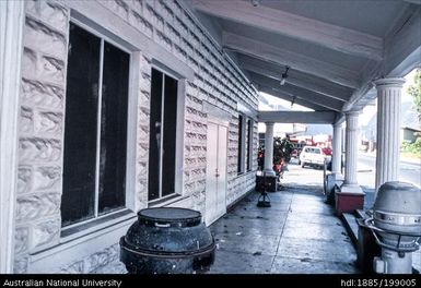 American Samoa - building along a street