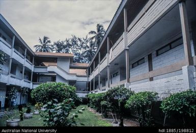 Solomon Islands - multistorey building and inner courtyard