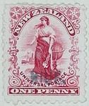 Stamp: New Zealand - Niue One Penny