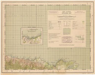 Awaiama Bay / surveyed and compiled in May 1943 by 3 Aust. Field Survey Coy. A.I.F. with the aid of air photos ; reproduced by 2/1 Aust. Army Topo. Survey Coy. July 1943