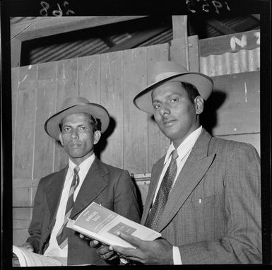 Babu Ram (left) and Hari Charan at yearling sales