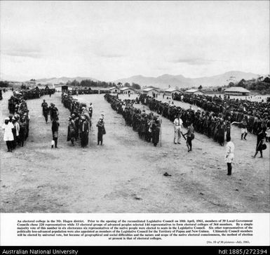 An electoral college in the Mt Hagen district