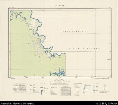 Indonesia, Western New Guinea, Fly-Rivier, Series: Nederlands-Nieuw-Guinea, Sheet 25-Z, 1956, 1:100 000