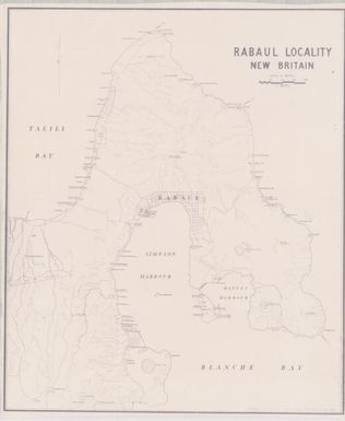 Rabaul locality, New Britain / compiled in Dept. of Lands, Surveys & Mines