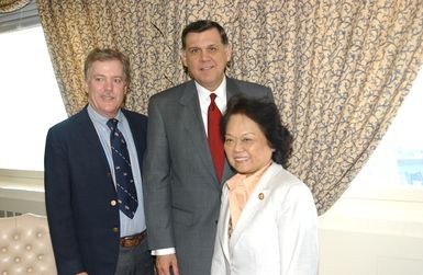 Secretary Mel Martinez with Congresswoman Patsy Mink