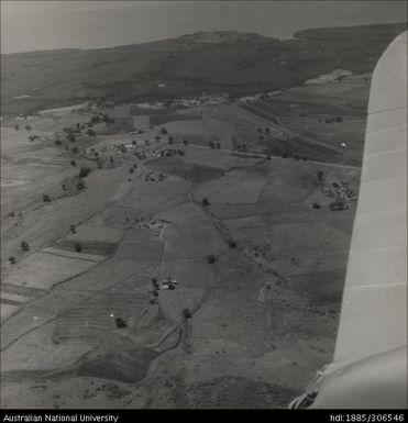 Aerial views of fields and crops