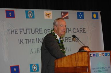 [Assignment: 48-DPA-09-29-08_SOI_K_Isl_Conf_AM] Insular Areas Health Summit [("The Future of Health Care in the Insular Areas: A Leaders Summit") at the Marriott Hotel in] Honolulu, Hawaii, where Interior Secretary Dirk Kempthorne [joined senior federal health officials and leaders of the U.S. territories and freely associated states to discuss strategies and initiatives for advancing health care in those communinties [48-DPA-09-29-08_SOI_K_Isl_Conf_AM_DOI_0467.JPG]