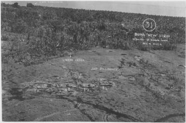 [Aerial photographs relating to the Japanese occupation of Buna-Gona region, Papua New Guinea, 1942-1943] [Allied air raids]. (52)
