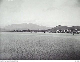 NOUMEA, NEW CALEDONIA. 1931-09-14. THE SMELTING WORKS AND HARBOUR FACING NORTH EAST. (NAVAL HISTORICAL COLLECTION)